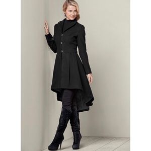 high low winter coat